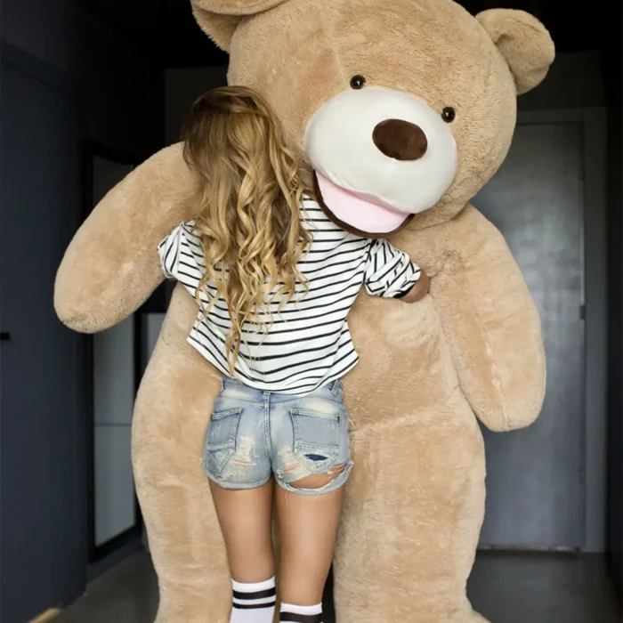 Big Plush Teddy Bear, Soft Toy, 300 Cm, 118 Inches, 9.8 Feet, Light Brown, Bobo - Image 2