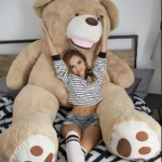 Big Plush Teddy Bear, Soft Toy, 300 Cm, 118 Inches, 9.8 Feet, Light Brown, Bobo - Image 3